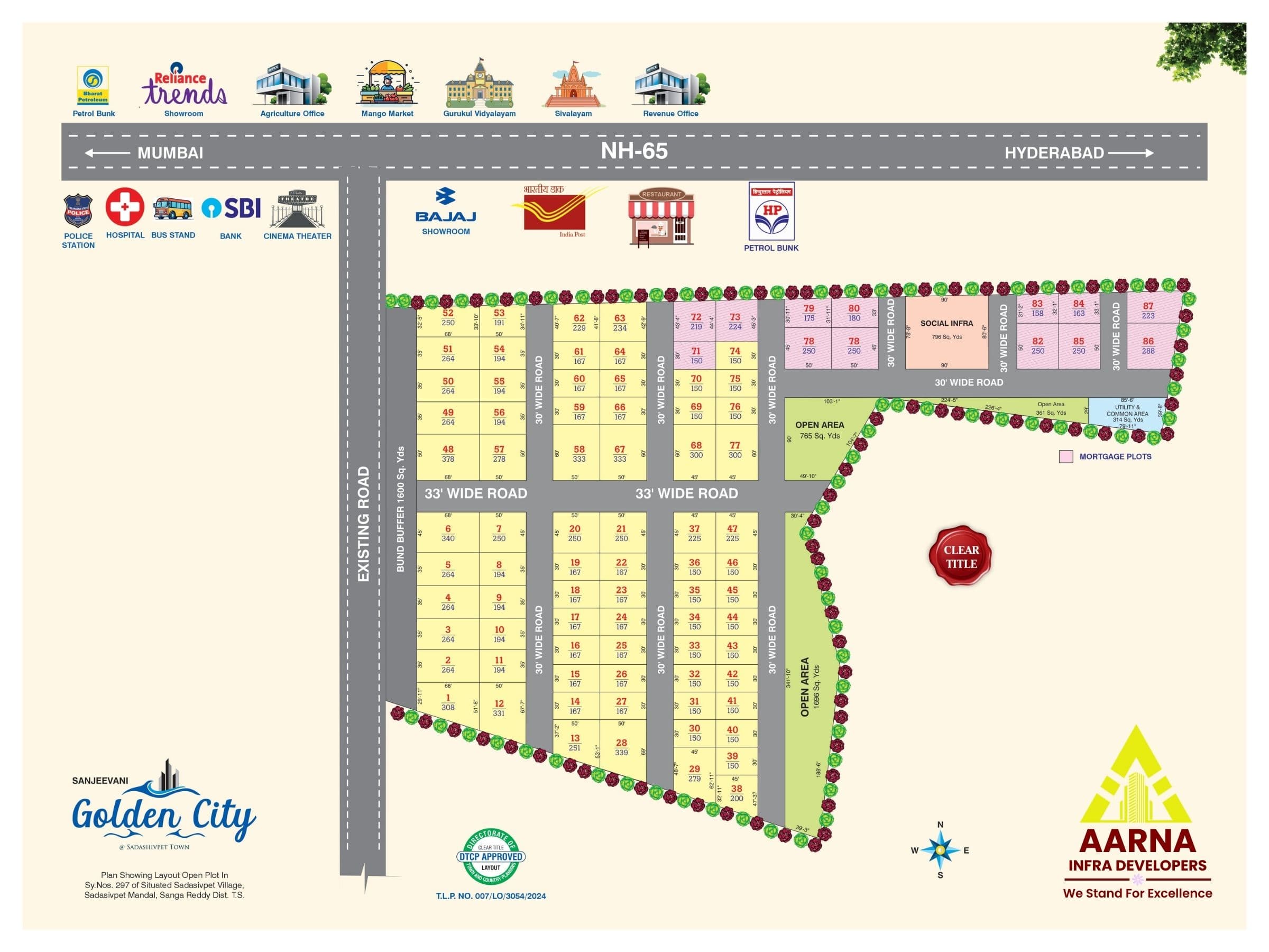 Golden City layout plan