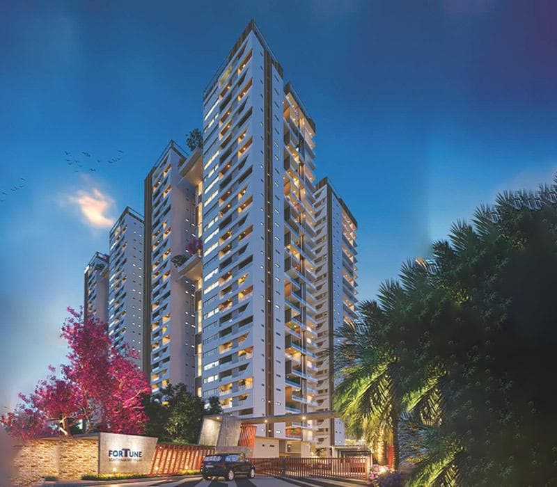 Fortune Sonthalia Sky Villas project brochure showing highlights and location